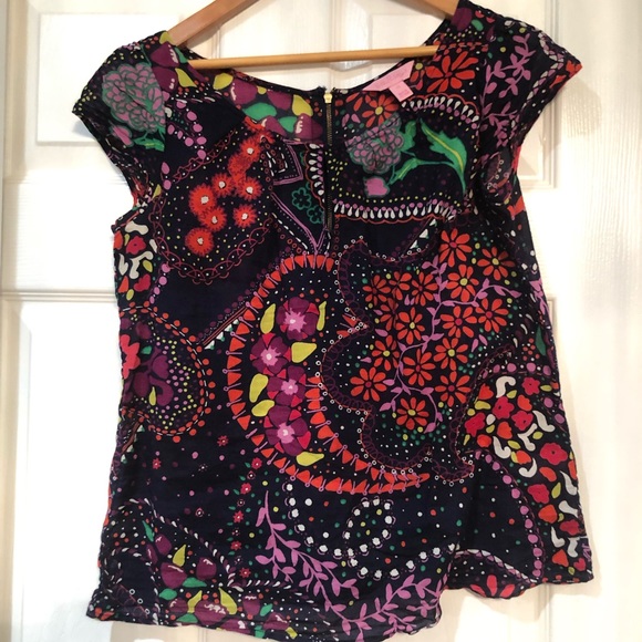Rainbow Dragon Nude Pattern Blouse - Picture 1 of 4